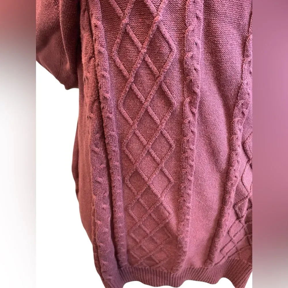 Alex Cannon 100% Cotton Maroon Sweater